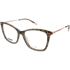 Missoni Women's Eyeglasses - Brown Green Pattern Cat Eye Frame | MIS 0108 01UK