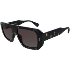 Moschino Women's Sunglasses - Black Plastic Browline Frame | MOS129/S 0807/9O