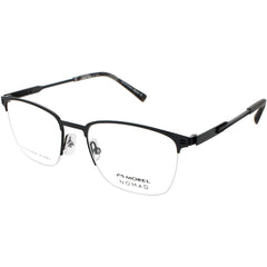 Nomad Morel Men's Eyeglasses - Grey/Black Metal Rectangular Frame | 40143N SP03