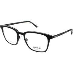 Oga Morel Men's Eyeglasses - Black Metal Rectangular Frame | ARVIKA 10204O NG09