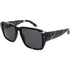 Philipp Plein Men's Sunglasses - Black Acetate Full Rim Square Frame | SPP081 0Z21