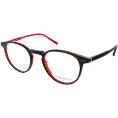 Red Morel Women's Eyeglasses - Tortoise Red Acetate Oval Frame | PERRY 90016C TT08