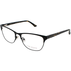 Ted Baker Women's Eyeglasses - Black Metal/Plastic Rectangular Frame | B238 BLK