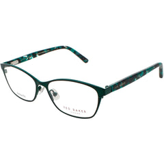 Ted Baker Women's Eyeglasses - Green Metal/Plastic Full Rim Cat Eye Frame | B243 GRN