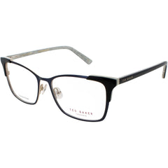 Ted Baker Women's Eyeglasses - Navy Metal/Plastic Full Rim Cat Eye Frame | B245 NAV