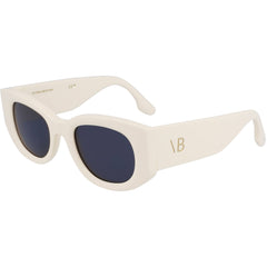 Victoria Beckham Women's Sunglasses - Ivory Acetate Cat Eye Frame | VB654S 103