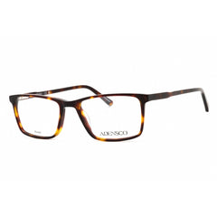 Adensco Men's Eyeglasses - Havana Plastic Rectangular Full Rim Frame | AD 133 0086 00