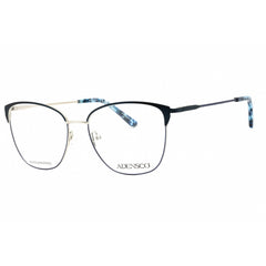 Adensco Women's Eyeglasses - Matte Blue Metal Cat Eye Full Rim Frame | AD 251 0FLL 00