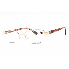 Anne Klein Women's Eyeglasses - Rose Gold Metal Cat Eye Half Rim Frame | AK5093 770
