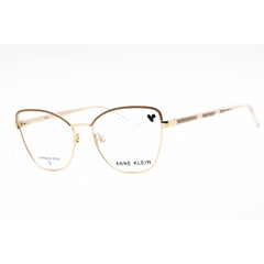 Anne Klein Women's Eyeglasses - Gold Metal Cat Eye Full Rim 51mm Frame | AK5112 710