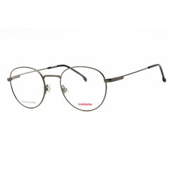 Carrera Men's Eyeglasses - Dark Ruthenium Grey Metal Round Full Rim Frame | 2009T V81