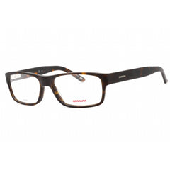 Carrera Men's Eyeglasses - Dark Havana Plastic Rectangular Full Rim | Ca 6180 0086 00