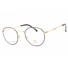 Carrera Men's Eyeglasses - Black Gold Metal Round Full Rim Frame | CARRERA 307 02M2 00