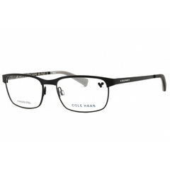 Cole Haan Men's Eyeglasses - Matte Black Metal Rectangular Full Rim Frame | CH4022 001