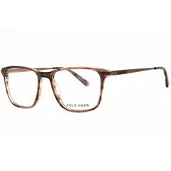 Cole Haan Men's Eyeglasses - Brown Crystal Acetate Square Full Rim Frame | CH4050 210