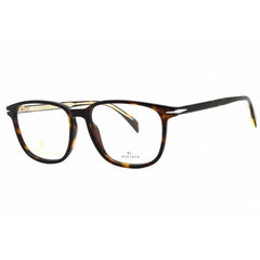 David Beckham Men's Eyeglasses - Havana Plastic Square Shape Frame | DB 1017 0086 00
