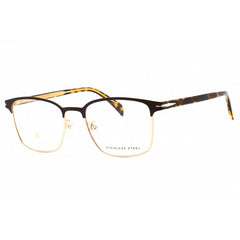 David Beckham Men's Eyeglasses - Matte Brown Gold Metal Square | DB 1059/F 0UFM 00