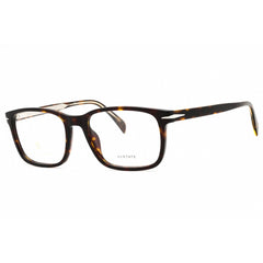 David Beckham Men's Eyeglasses - Havana Plastic Square Shape Frame | DB 1063 0086 00