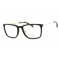David Beckham Men's Eyeglasses - Black Gold Plastic Square Frame | DB 1110/G 02M2 00