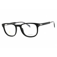 David Beckham Men's Eyeglasses - Black Grey Plastic Square Full Rim | DB 1123 008A 00