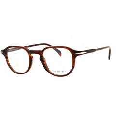 David Beckham Men's Eyeglasses - Brown Horn Plastic geometric Frame | DB 1140 0EX4 00