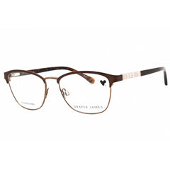 Draper James Women's Eyeglasses - Brown Metal Cat Eye Full Rim Frame | DJ5003 201