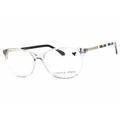 Draper James Women's Eyeglasses - Grey Crystal Acetate Cat Eye Full Rim | DJ5027 051