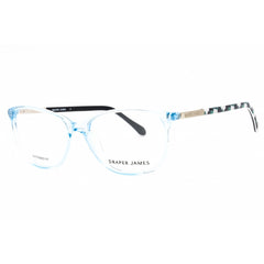 Draper James Women's Eyeglasses - Blue Crystal Acetate Cat Eye Full Rim | DJ5027 416