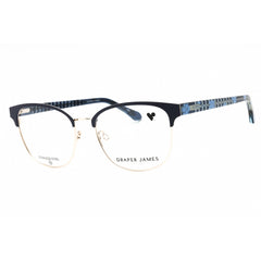 Draper James Women's Eyeglasses - Indigo Metal Cat Eye Full Rim Frame | DJ5045 414