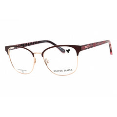 Draper James Women's Eyeglasses - Merlot Metal Cat Eye Full Rim Frame | DJ5045 603
