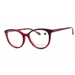 Draper James Women's Eyeglasses - Merlot Floral Acetate Cat Eye Full Rim | DJ5046 530