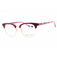 Draper James Women's Eyeglasses - Merlot Metal pantos Full Rim Frame | DJ5055 604
