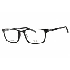 Flexon Men's Eyeglasses - Shiny Black Rectangular Full Rim Frame | FLEXON EP8008 001