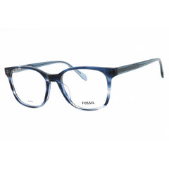 Fossil Men's Eyeglasses - Blue Horn Acetate Square Full Rim Frame | FOS 7135 38I 00