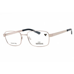 Genesis Men's Eyeglasses - Gunmetal Metal Rectangular Full Rim 54mm Frame | G4041 015
