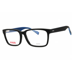 Hugo Unisex Eyeglasses - Matte Black Plastic Rectangular Full Rim | HG 0182 0003 00