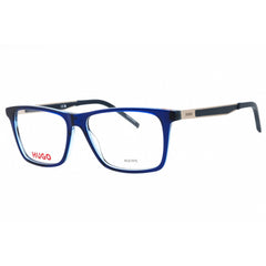 Hugo Men's Eyeglasses - Blue Azure Plastic Rectangular Shape Frame | HG 1140 0ZX9 00