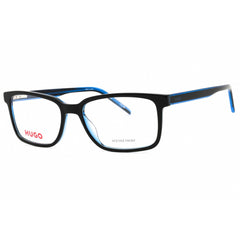 Hugo Men's Eyeglasses - Black Blue Plastic Rectangular Shape Frame | HG 1245 0D51 00