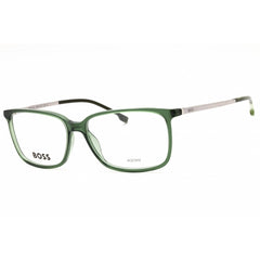 Hugo Boss Unisex Eyeglasses - Green Plastic Rectangular Frame | BOSS 1185/IT 01ED 00