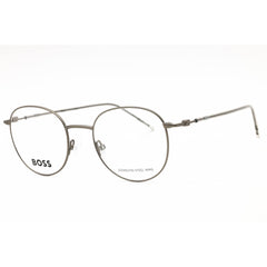 Hugo Boss Men's Eyeglasses - Matte Ruthenium Metal Round Full Rim | BOSS 1311 0R81 00