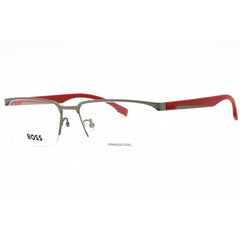 Hugo Boss Men's Eyeglasses - Matte Dark Ruthenium Metal Frame | BOSS 1543/F 0R80 00