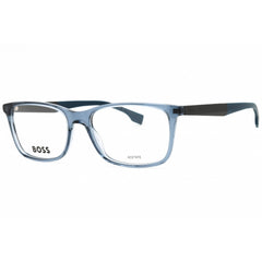 Hugo Boss Men's Eyeglasses - Blue Rectangular Shape Full Rim Frame | BOSS 1581 0PJP 00