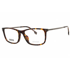 Hugo Boss Men's Eyeglasses - Dark Tortoise Rectangular Frame | BOSS 1614/F 04HU 00