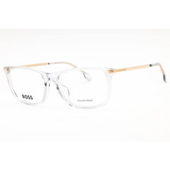Hugo Boss Men's Eyeglasses - Transparent Dark Grey Rectangular | BOSS 1614/F 0FT3 00