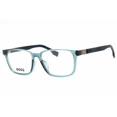 Hugo Boss Men's Eyeglasses - Blue Plastic Rectangular Full Rim | BOSS 1618/F 0PJP 00