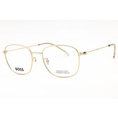 Hugo Boss Men's Eyeglasses - Gold Metal Oval Full Rim Frame | BOSS 1620/F 0J5G 00