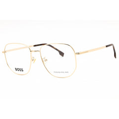 Hugo Boss Men's Eyeglasses - Gold Metal geometric Full Rim Frame | BOSS 1672/F 0J5G 00