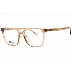 Hugo Boss Men's Eyeglasses - Beige Plastic Square Full Rim Frame | BOSS 1679/F 010A 00