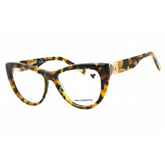 Karl Lagerfeld Women's Eyeglasses - Striped Tobacco Acetate Cat Eye Frame | KL6133 234