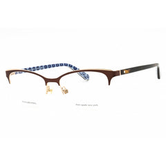 Kate Spade Women's Eyeglasses - Brown Metal Cat Eye Half Rim Frame | BRIEANA 009Q 00